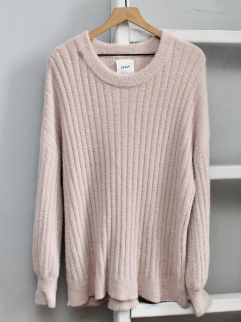 Aerie Oversized Relaxed Fit Pullover Tunic Sweater Pink Size Small